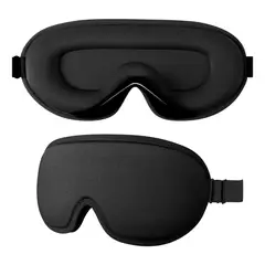 GENERICO - Negro Antifaz Para Dormir 3d Ajustable Para Viajes Oficina