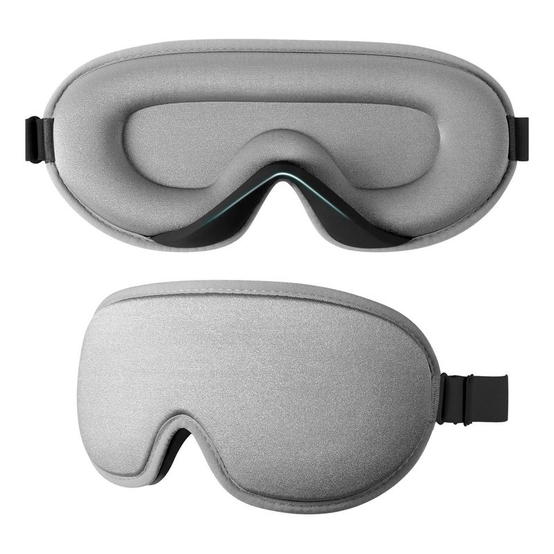 GENERICO - Gris Antifaz Para Dormir 3d Ajustable Para Viajes Oficina