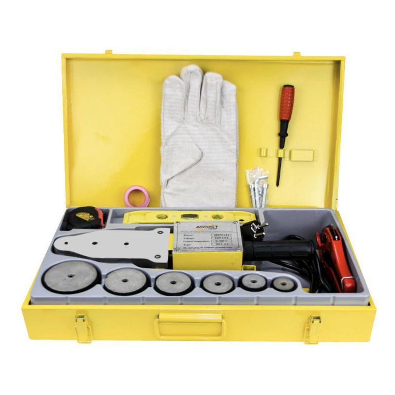 VERCI - Set Maquina Termofusion Ppr 1500w 20-63mm Assist Termofusora