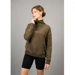 THEA - Poleron Half Zip Nott Verde Musgo