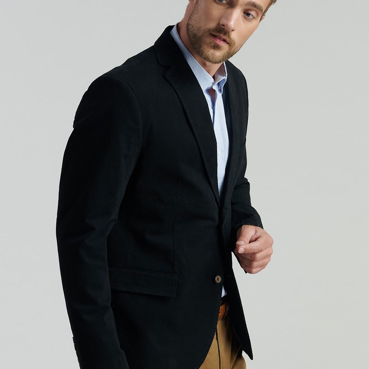 FEROUCH - Blazer Stanford F Smart Casual Negro Ferouch