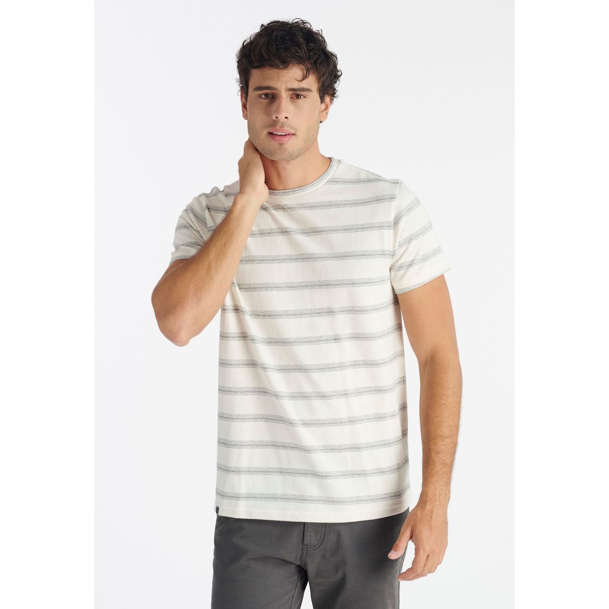 NIMTU - Polera Stripe Casual Beige Nimtu