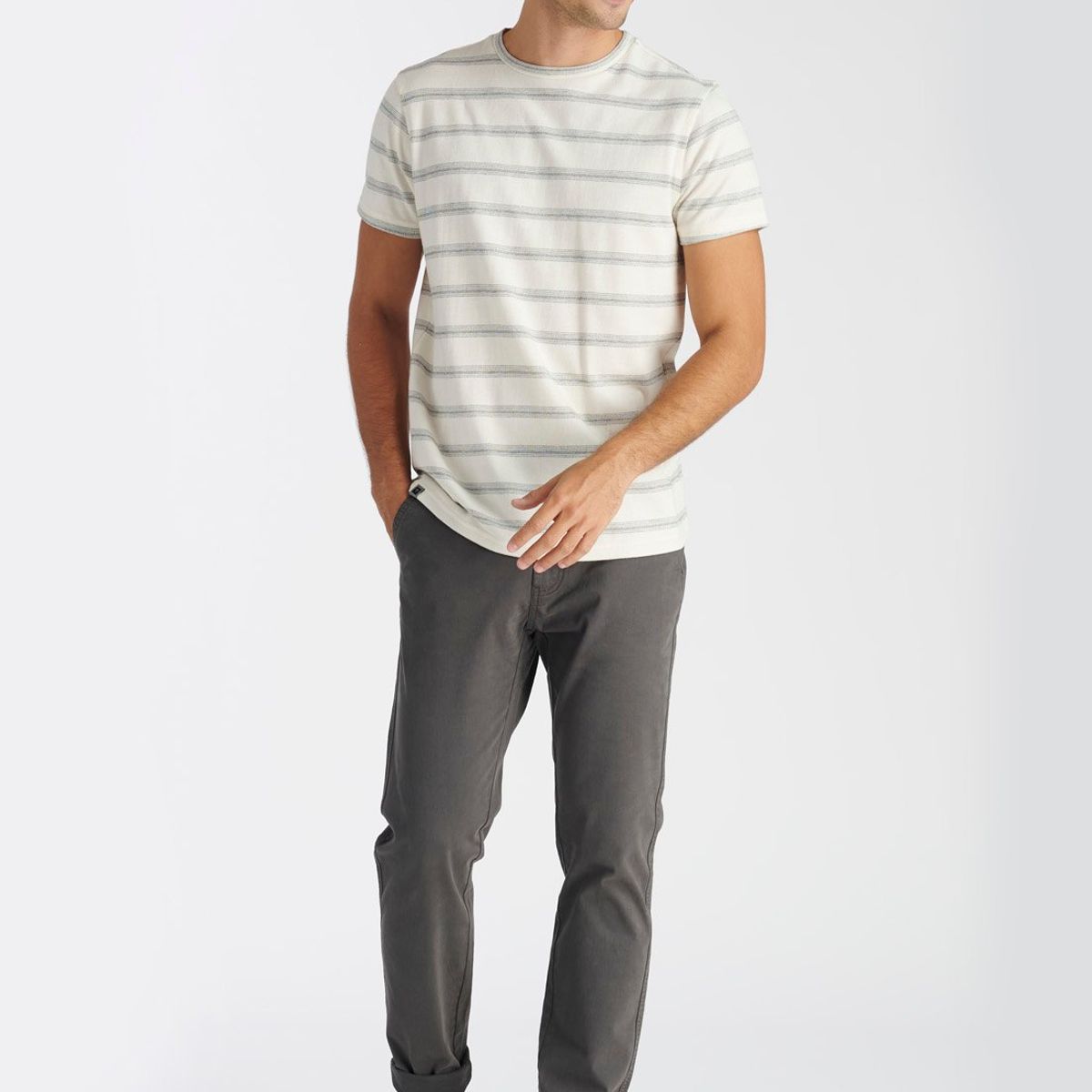 NIMTU - Polera Stripe Casual Beige Nimtu
