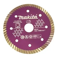 MAKITA - Disco Diamantado Porcelanato 110x20mm Turbo D-51057