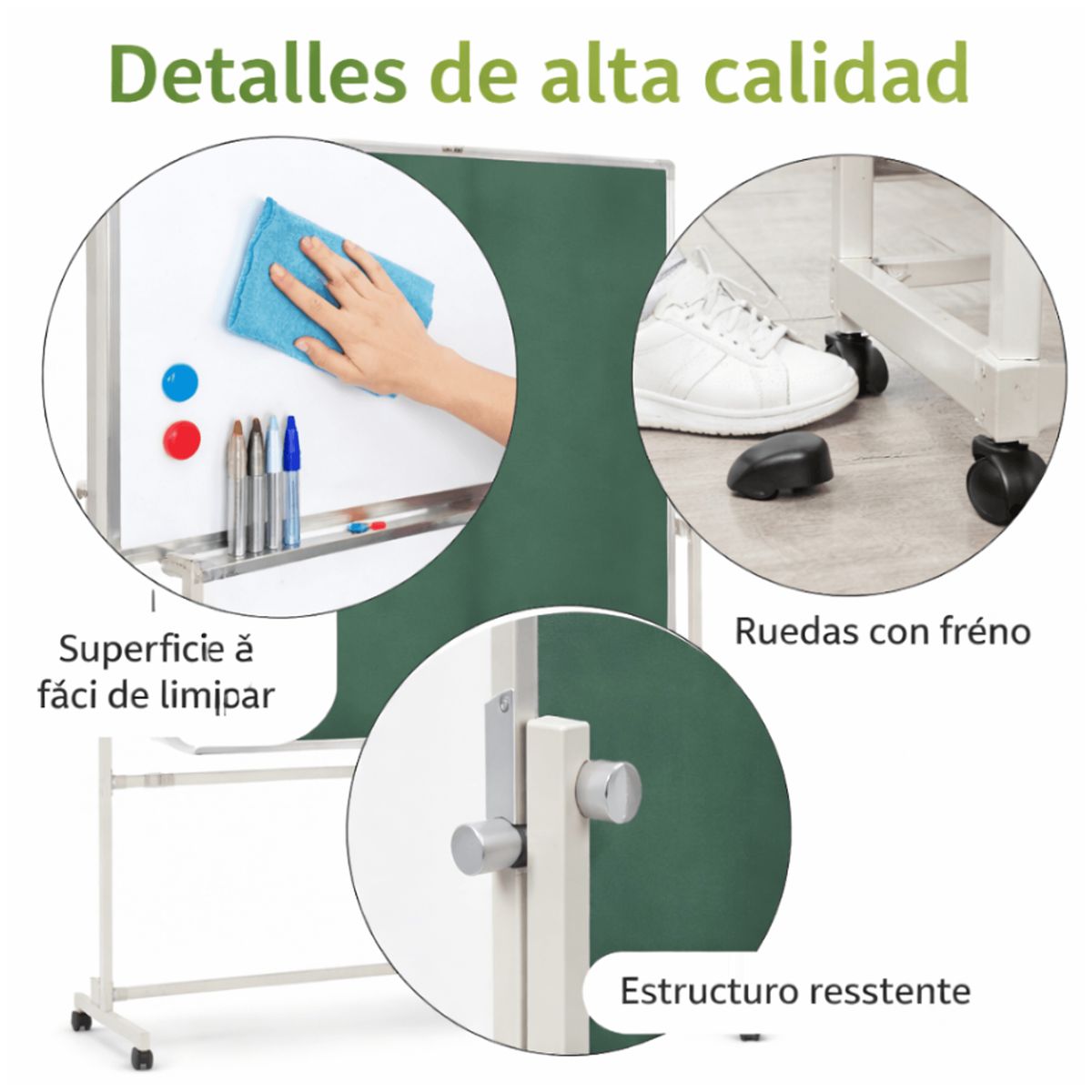 HOMER OUTDOOR - Pizarra Rotativa Blanca 90x120 Homer Outdoor