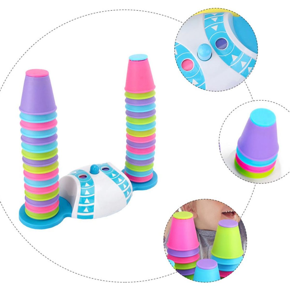 GENERICO - Divertidos Vasos Apilables Para Niños