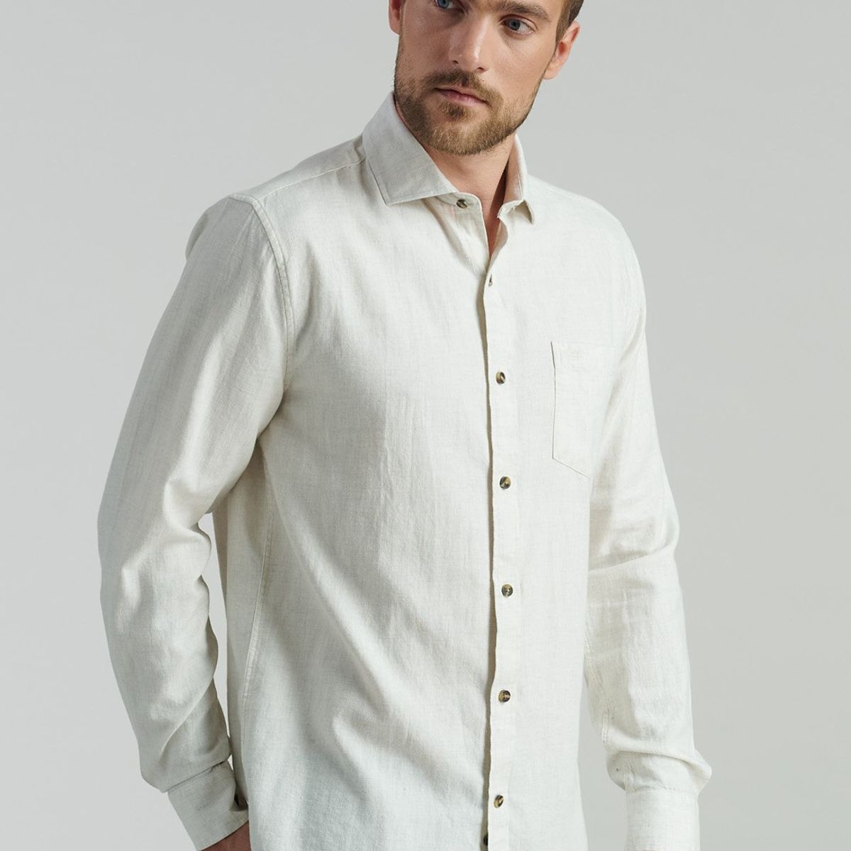 FEROUCH - Camisa Weston Fr Beige Ferouch