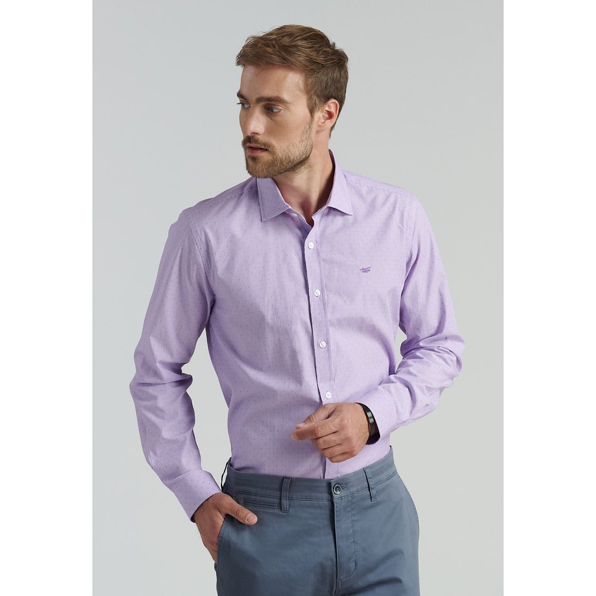 FEROUCH - Camisa Conroe Fr Morado Ferouch