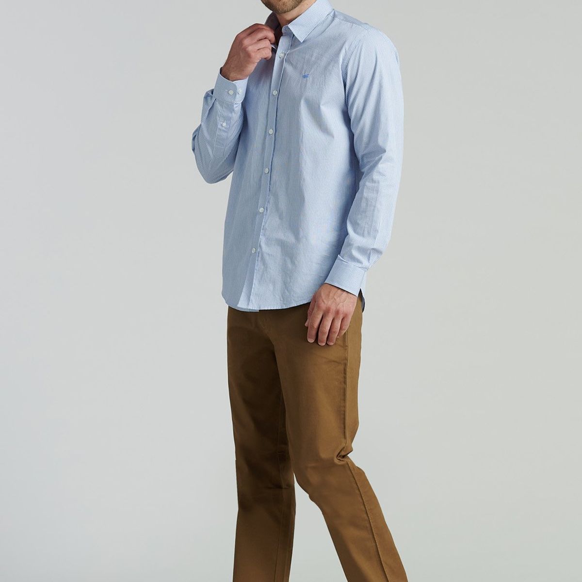 FEROUCH - Camisa Baltimore Smart Casual Azul Ferouch