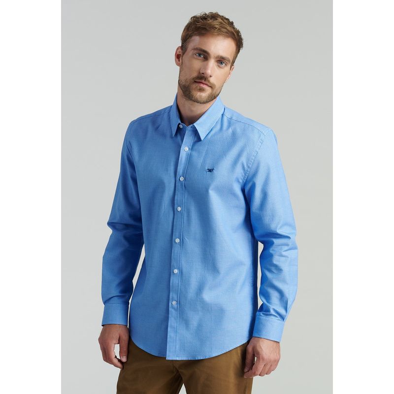 FEROUCH - Camisa Anniston Smart Casual Azul Ferouch