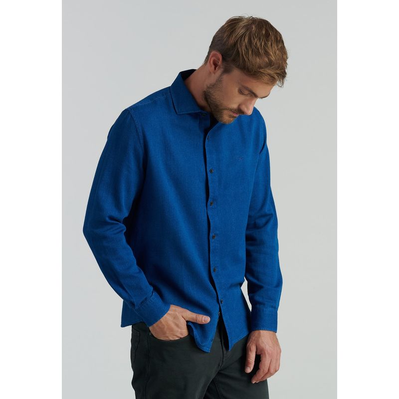 FEROUCH - Camisa Dallas Fr Azul Ferouch