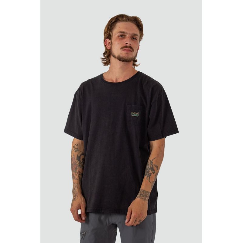KAYA UNITE - Polera Hombre Woven Negra