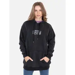 RIP CURL - Poleron Canguro Crafter Sun Negro Mujer - Negro