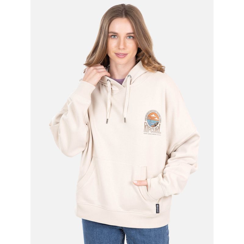 RIP CURL - Poleron Canguro Salt Water & Sun Beige Mujer Rip Curl - Beige