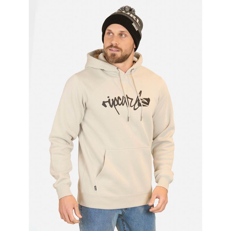 RIP CURL - Poleron Canguro Rip Curl Scrip Hoodie Gris Hombre Rip Curl - Gris