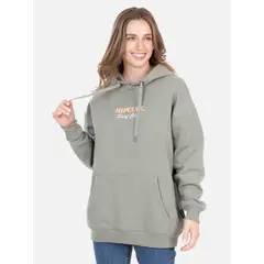 RIP CURL - Poleron Canguro Sunset Club Verde Mujer - Verde