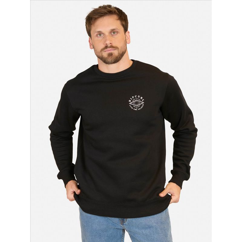 RIP CURL - Poleron CR Zenrip Negro Hombre Rip Curl - Negro