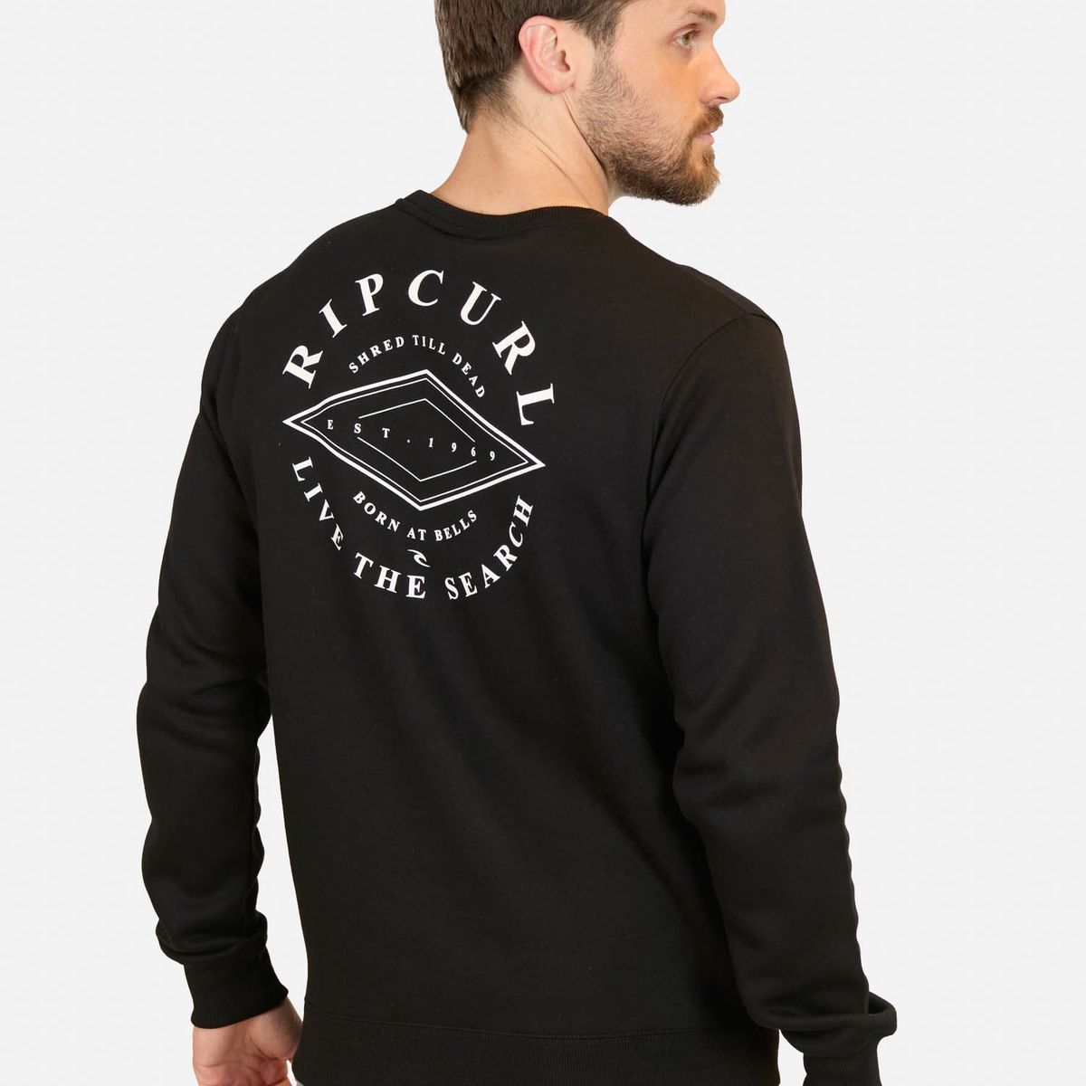 RIP CURL - Poleron CR Zenrip Negro Hombre Rip Curl - Negro