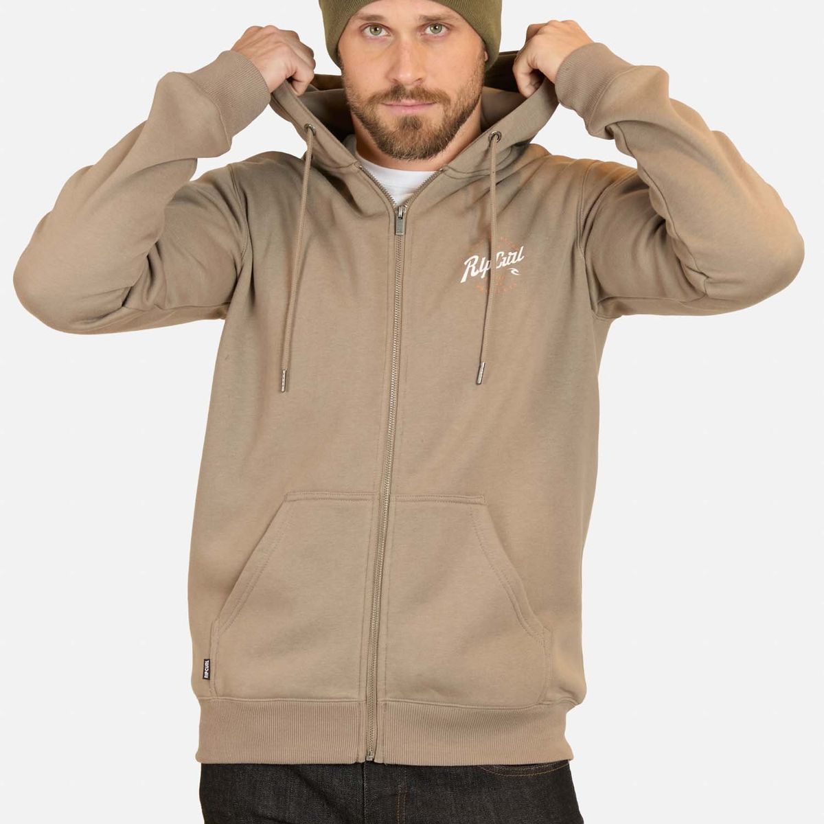 RIP CURL - Poleron FZ Curlxtreme Café Hombre Rip Curl - Café