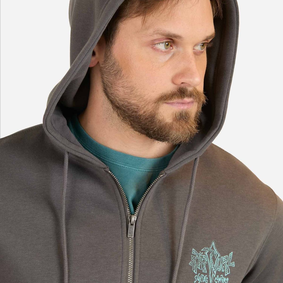 RIP CURL - Poleron FZ Forcerc Gris Hombre Rip Curl - Gris