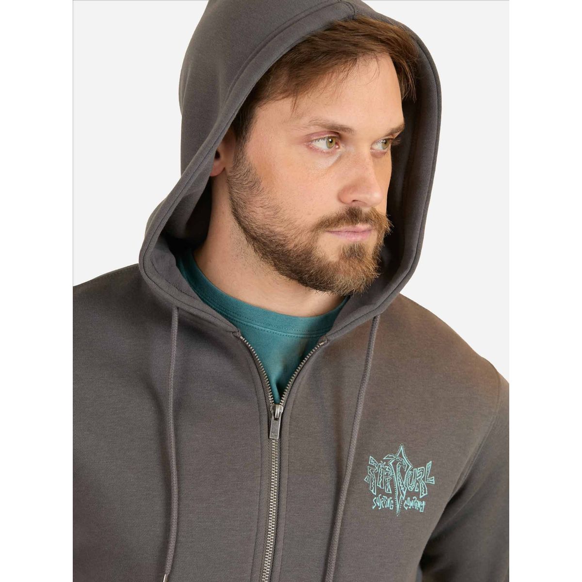 RIP CURL - Poleron FZ Forcerc Gris Hombre Rip Curl - Gris