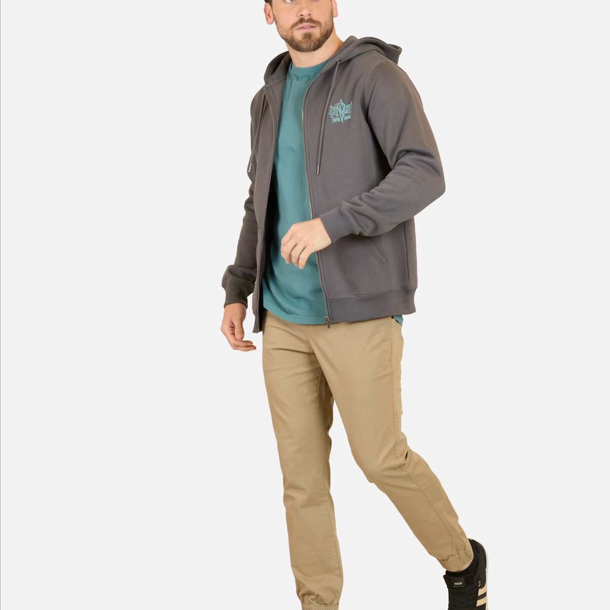 RIP CURL - Poleron FZ Forcerc Gris Hombre Rip Curl - Gris