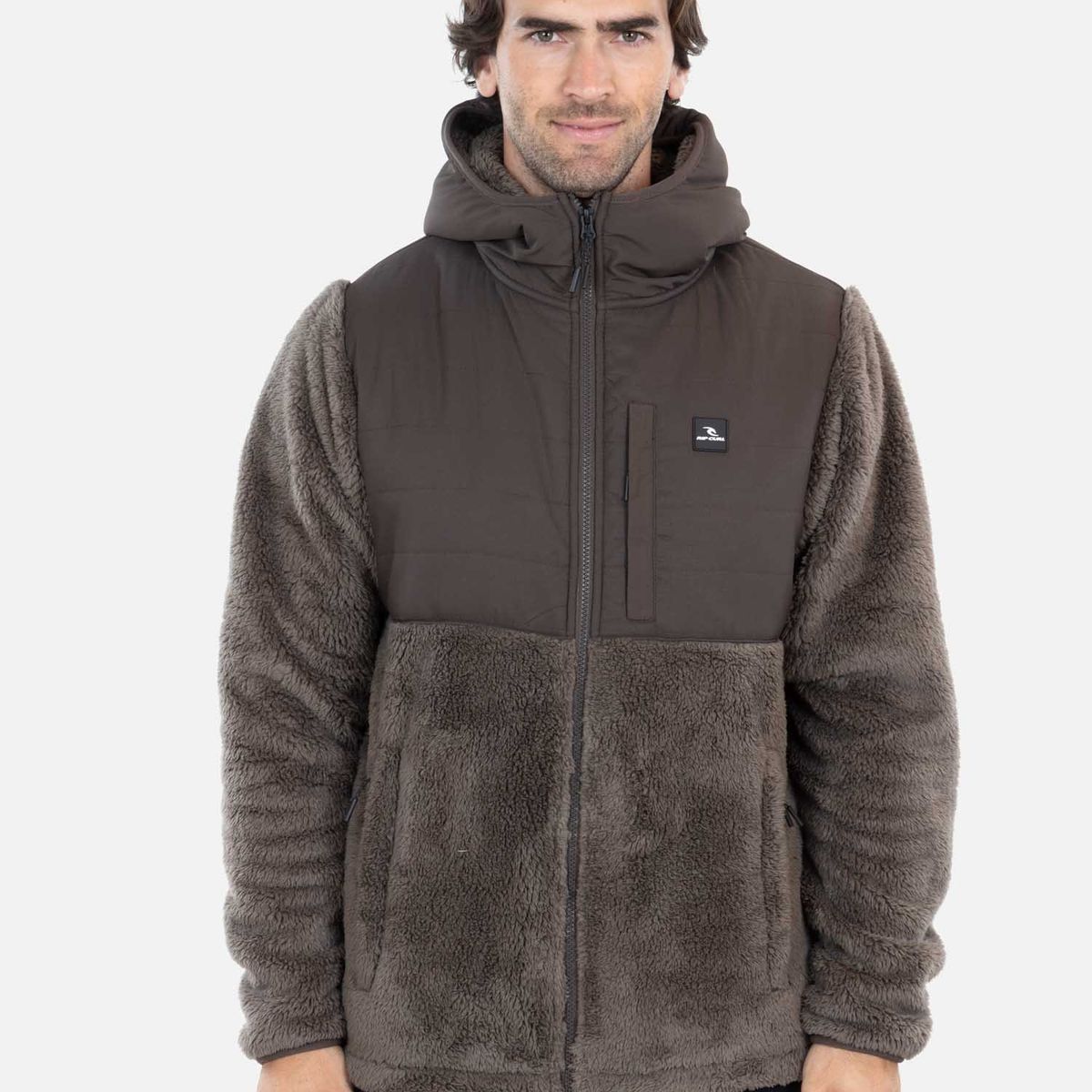 RIP CURL - Poleron Chiporro Nirvann Café Hombre Rip Curl - Café