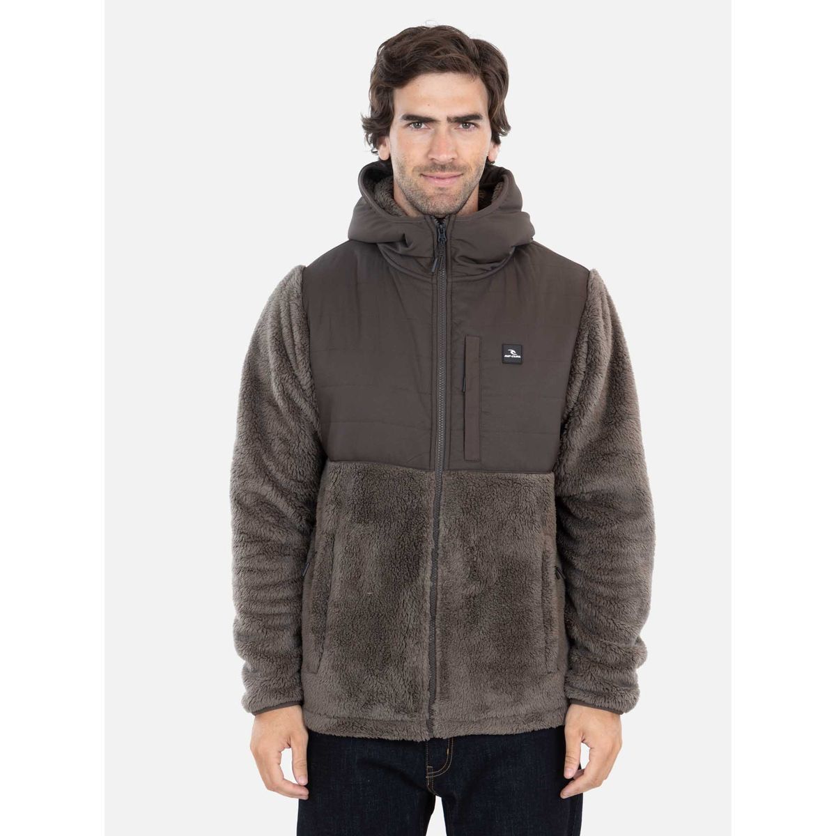 RIP CURL - Poleron Chiporro Nirvann Café Hombre Rip Curl - Café