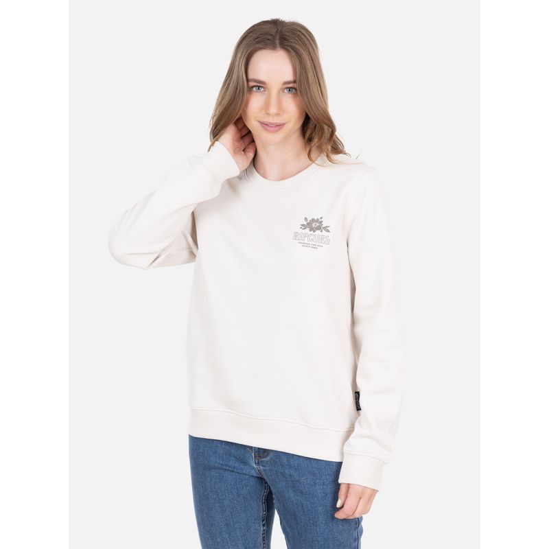 RIP CURL - Poleron CR Chasing The Sun Crew Beige Mujer Rip Curl - Beige