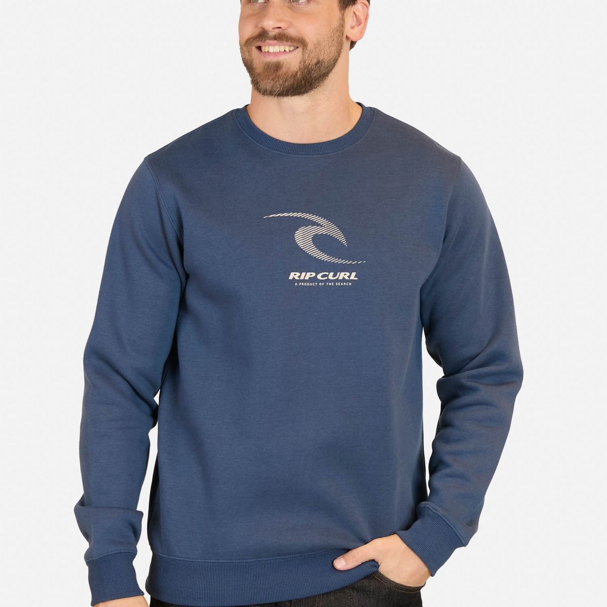RIP CURL - Poleron CR Search Art Crew Azul Hombre Rip Curl - Azul