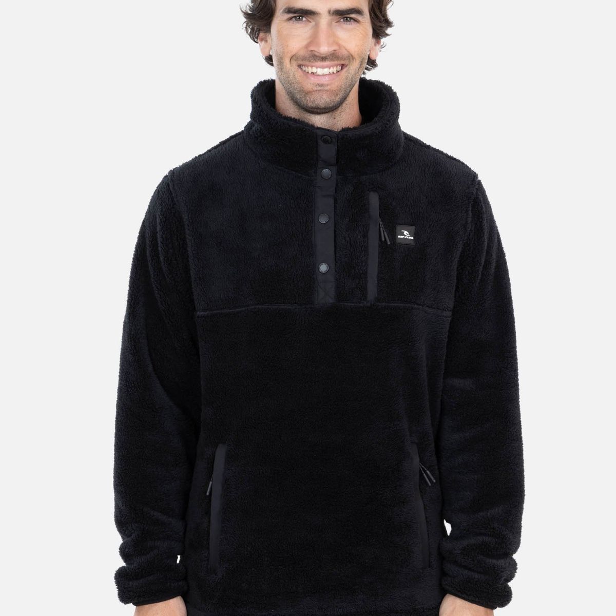 RIP CURL - Poleron Chiporro Nui Rc Negro Hombre Rip Curl - Negro