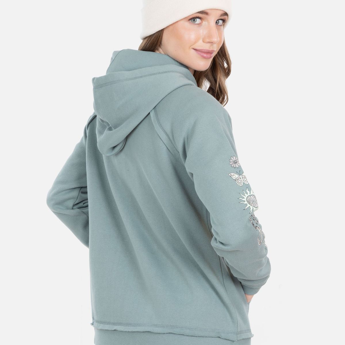 RIP CURL - Poleron FZ Suny Day Full Zip Olivo Mujer Rip Curl - Verde