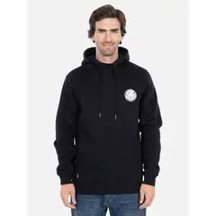 RIP CURL - Poleron Canguro Wetsuits Logo Negro Hombre - Negro.