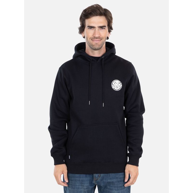 RIP CURL - Poleron Canguro Wetsuits Logo Negro Hombre Rip Curl - Negro
