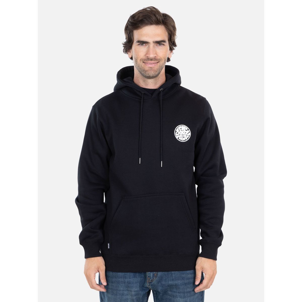 RIP CURL - Poleron Canguro Wetsuits Logo Negro Hombre Rip Curl - Negro.