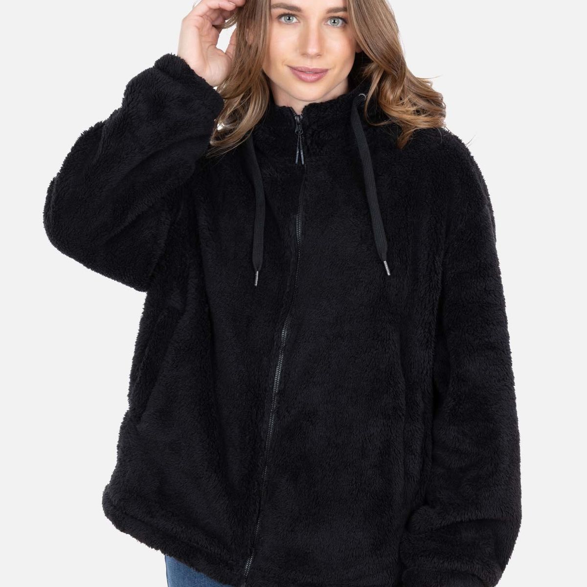 RIP CURL - Poleron Chiporro Darkwind Negro Mujer Rip Curl - Negro