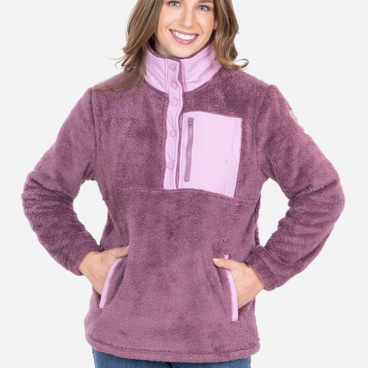 RIP CURL - Poleron Chiporro Brannox Morado Mujer Rip Curl - Morado