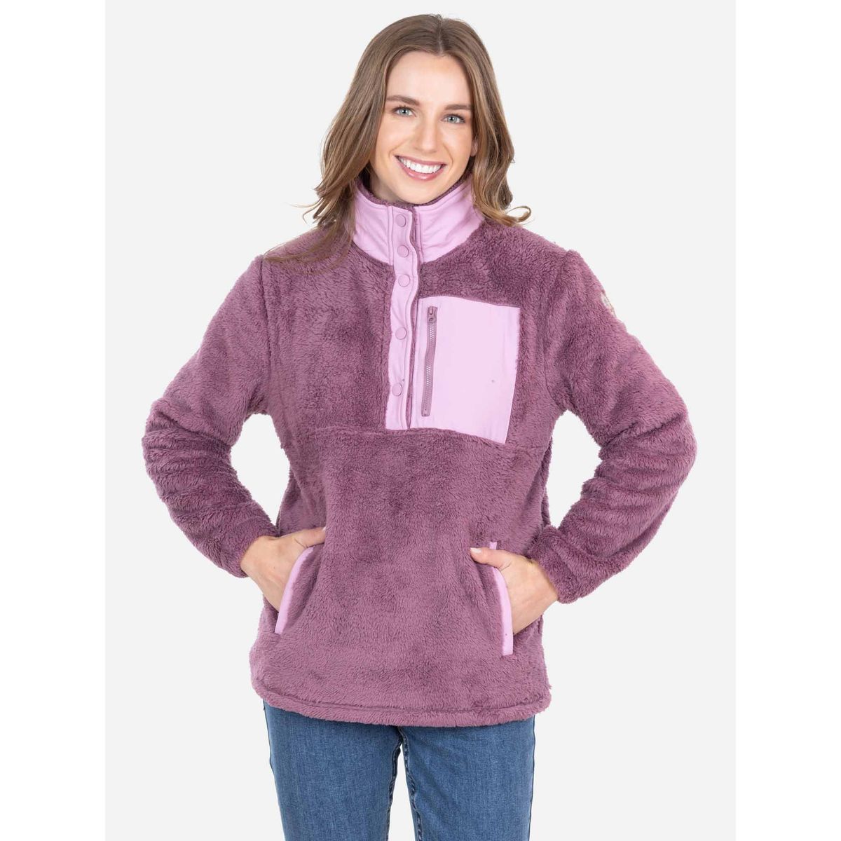 RIP CURL - Poleron Chiporro Brannox Morado Mujer Rip Curl - Morado