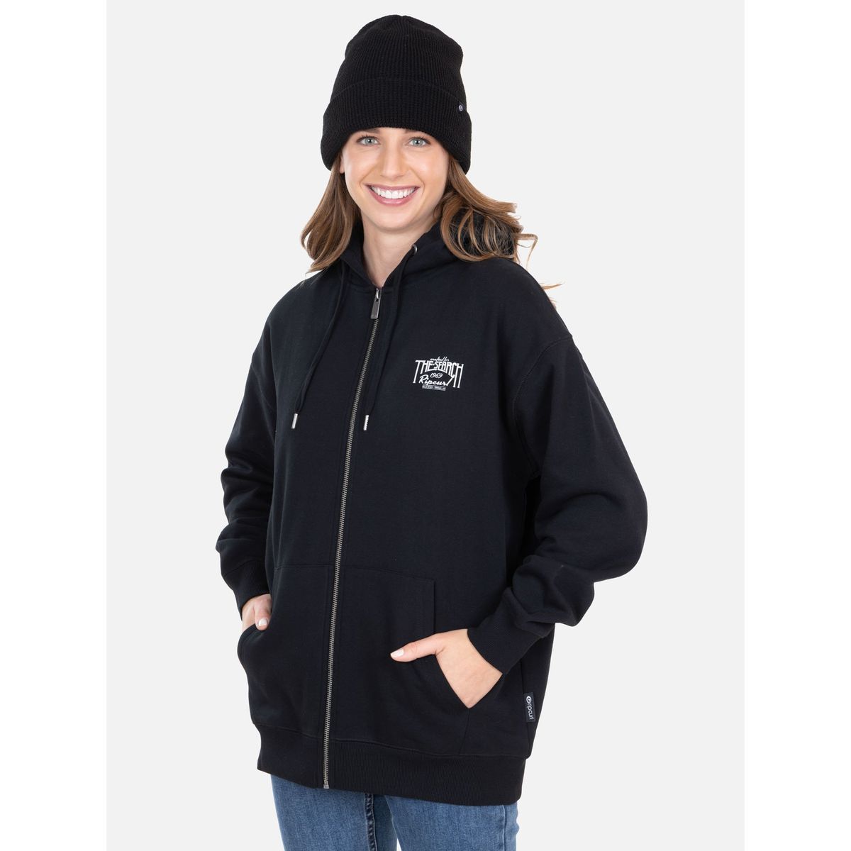 RIP CURL - Poleron FZ Surferx Negro Mujer Rip Curl - Negro