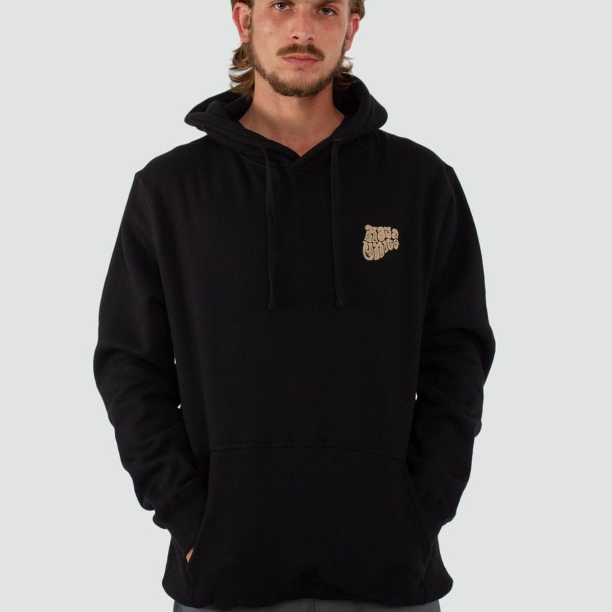 KAYA UNITE - Polerón Hombre Hoodie Roots Negro