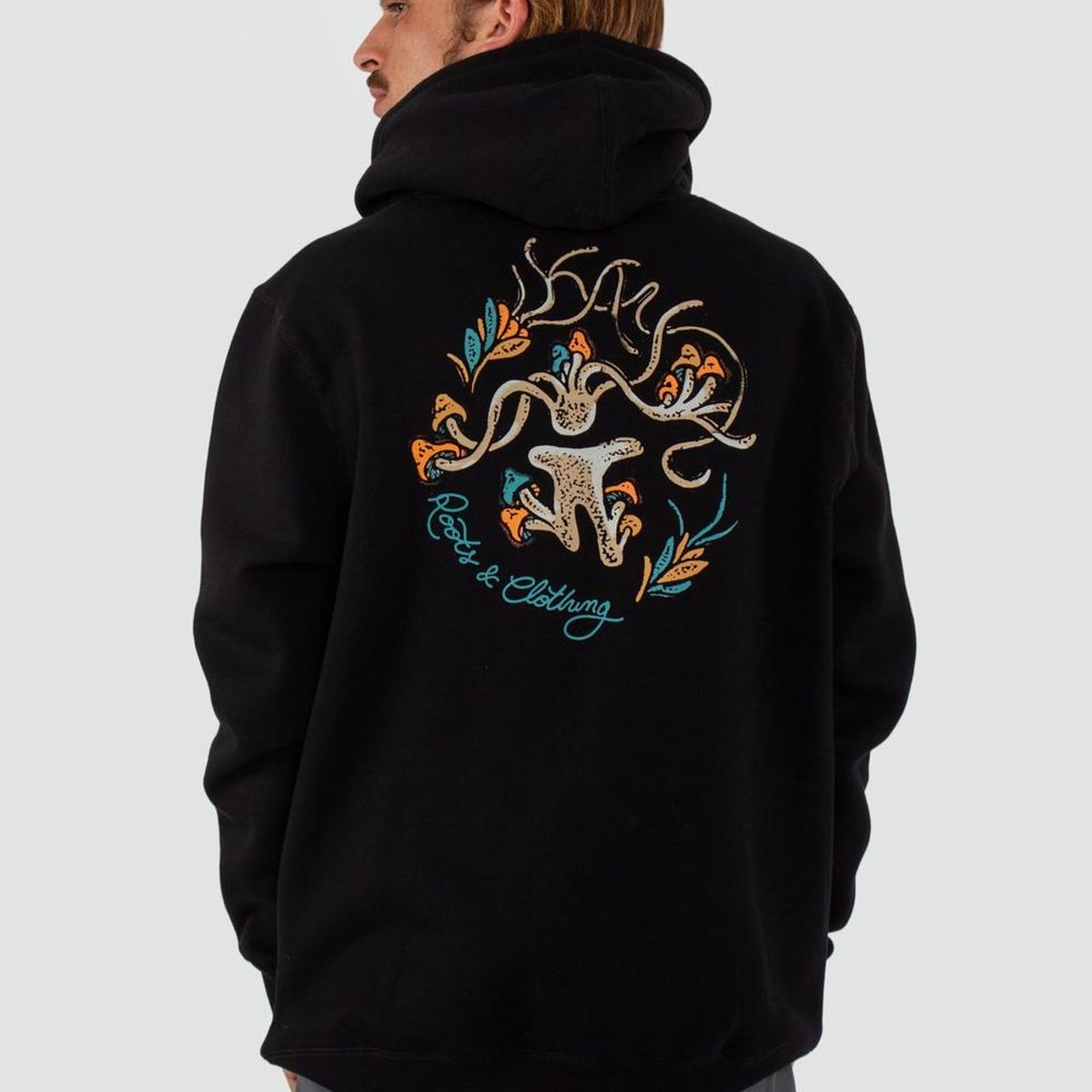 KAYA UNITE - Polerón Hombre Hoodie Roots Negro