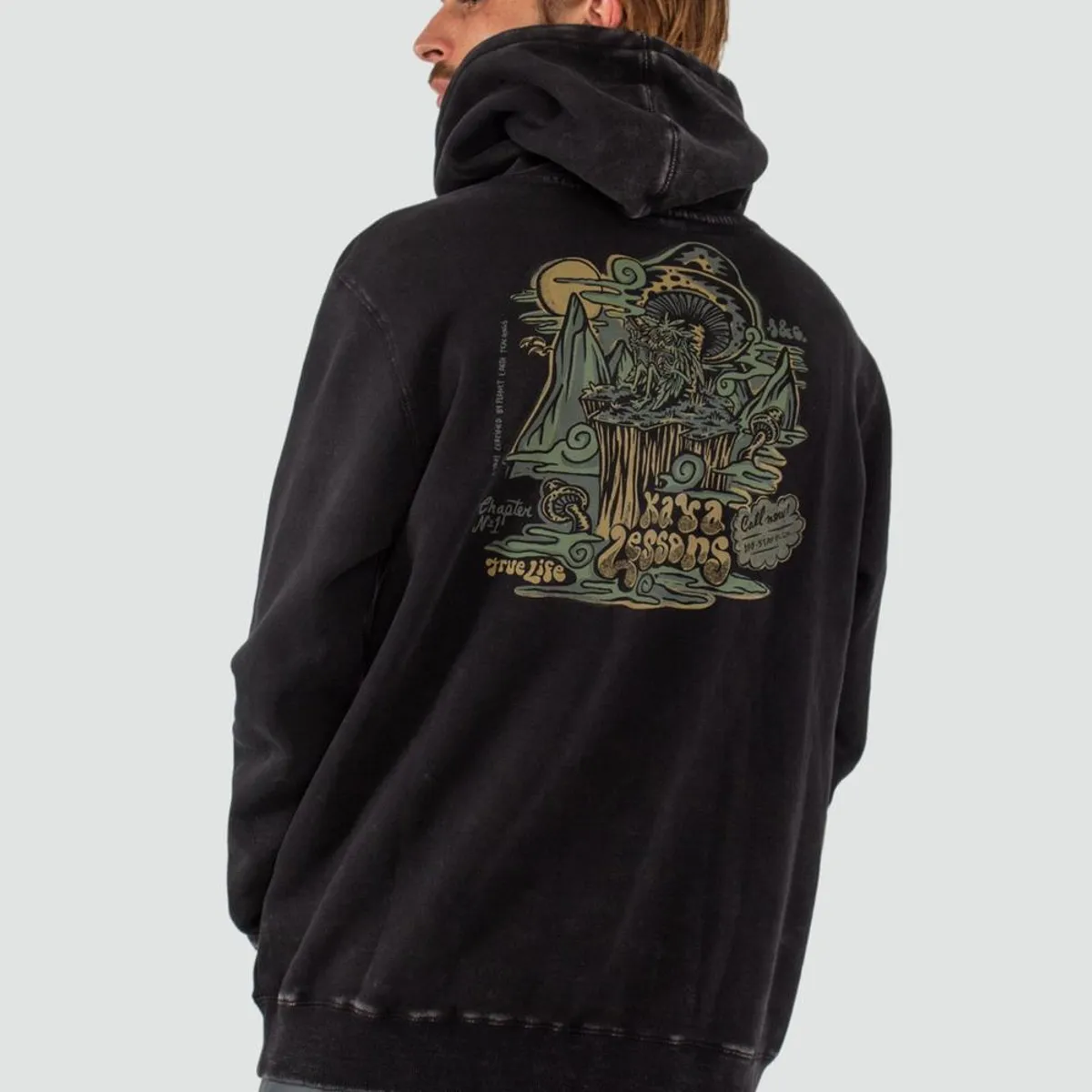 KAYA UNITE - Polerón Hombre Hoodie True Life Negro