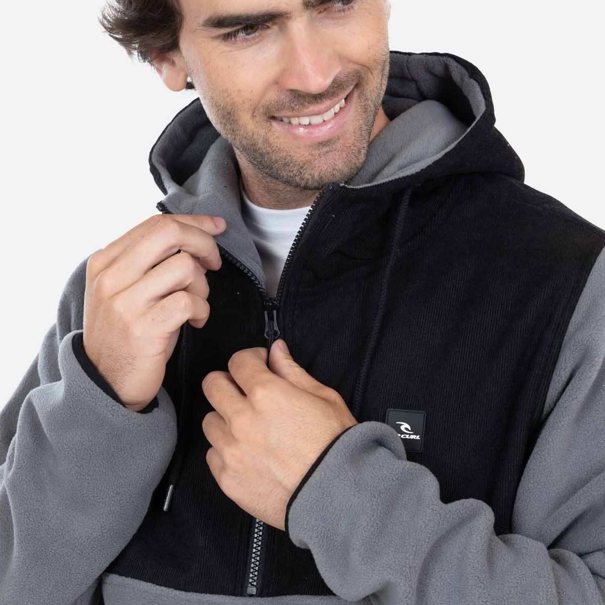 RIP CURL - Poleron Micropolar Surfer Gris Hombre Rip Curl - Gris