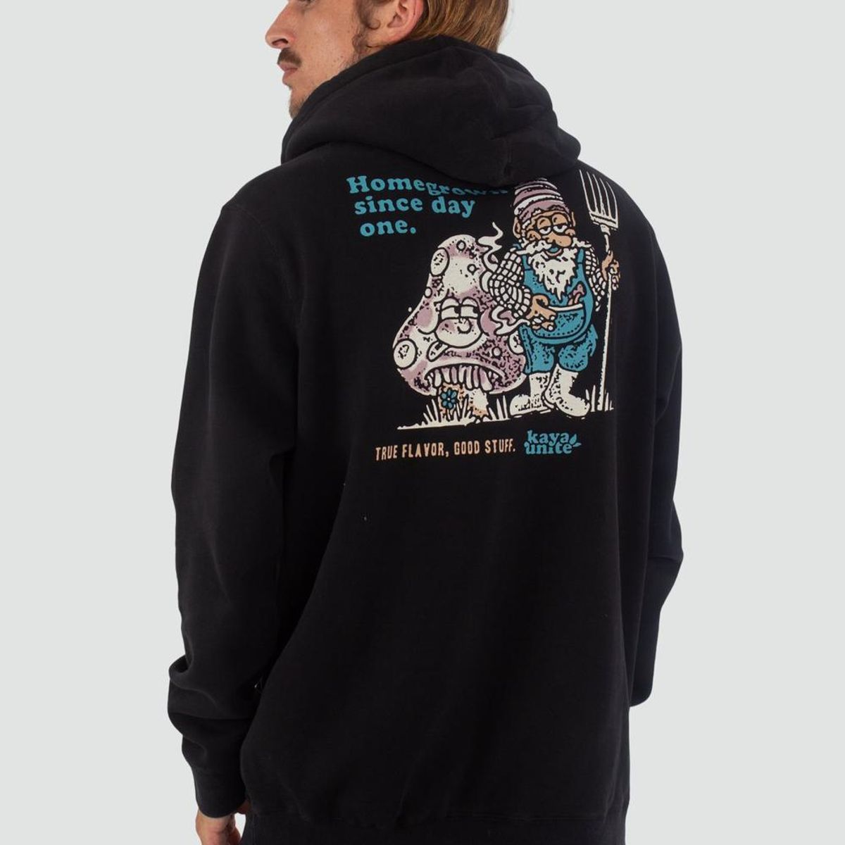 KAYA UNITE - Polerón Hombre Hoodie Stuff Negro