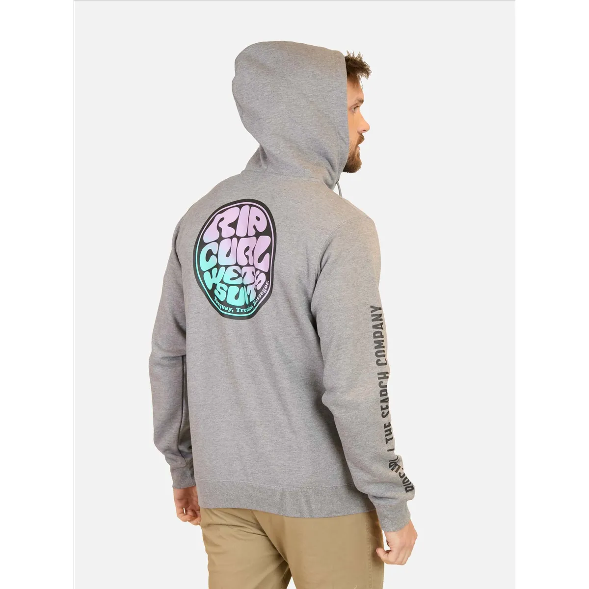 RIP CURL - Poleron FZ Oceanx Gris Hombre Rip Curl - Gris