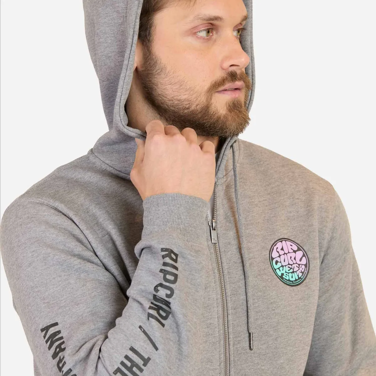 RIP CURL - Poleron FZ Oceanx Gris Hombre Rip Curl - Gris