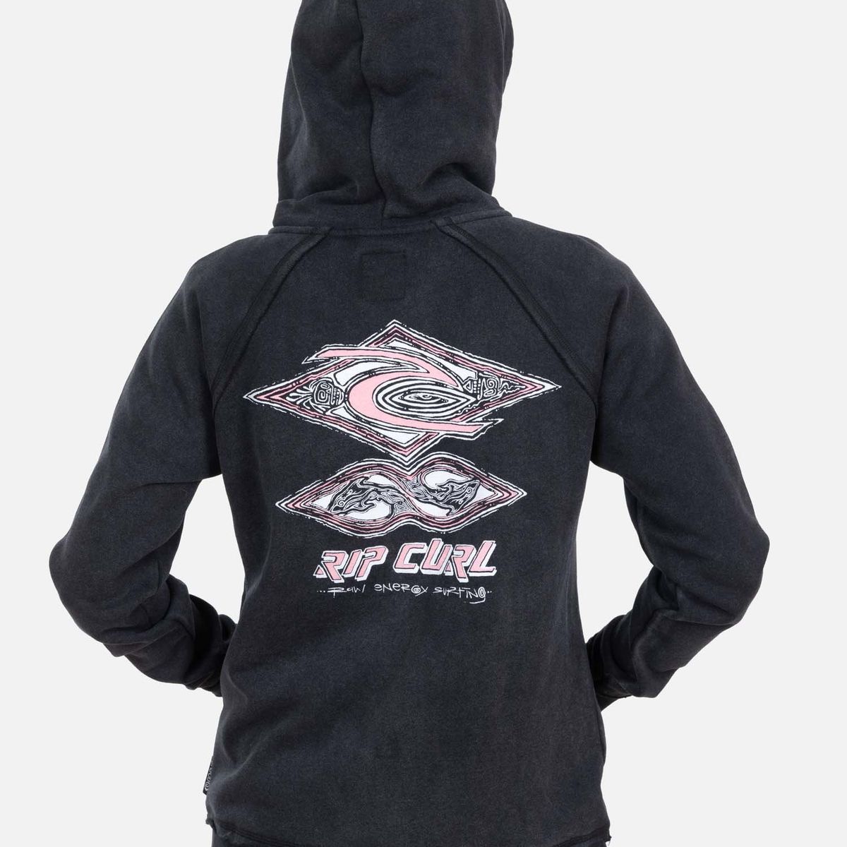 RIP CURL - Poleron FZ Raw Energy Full Zip Negro Mujer Rip Curl - Negro