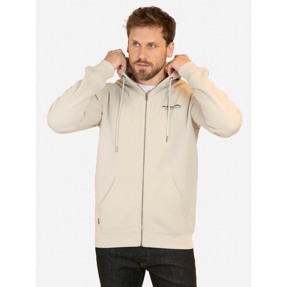 RIP CURL - Poleron FZ Rc Photography Surf Gris Hombre Rip Curl - Gris