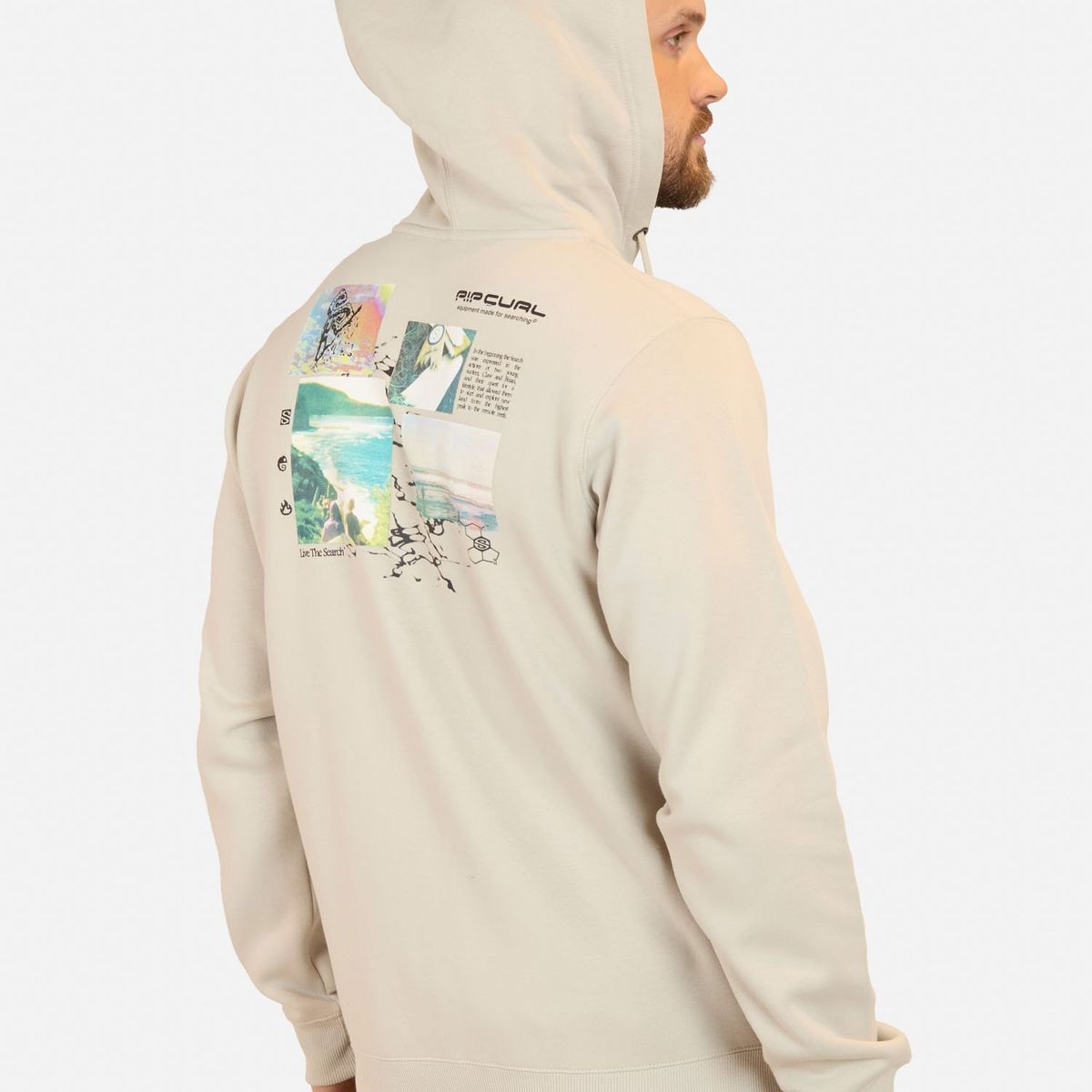 RIP CURL - Poleron FZ Rc Photography Surf Gris Hombre Rip Curl - Gris