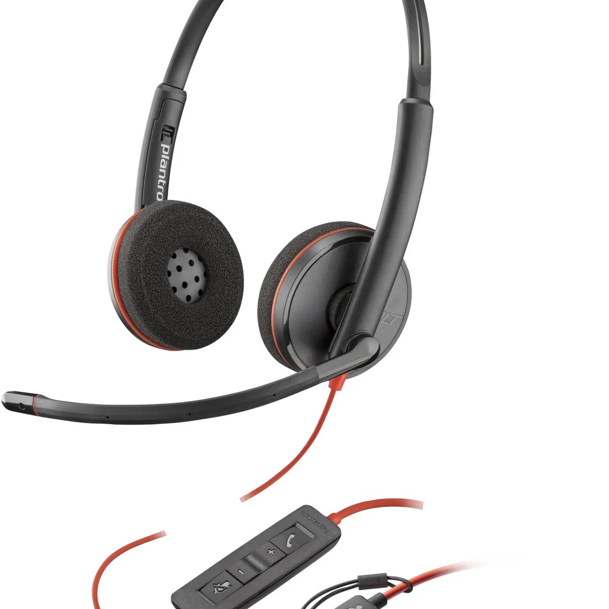 POLY - Auriculares On-Ear Alámbrico Poly Blackwire 3220 Negro